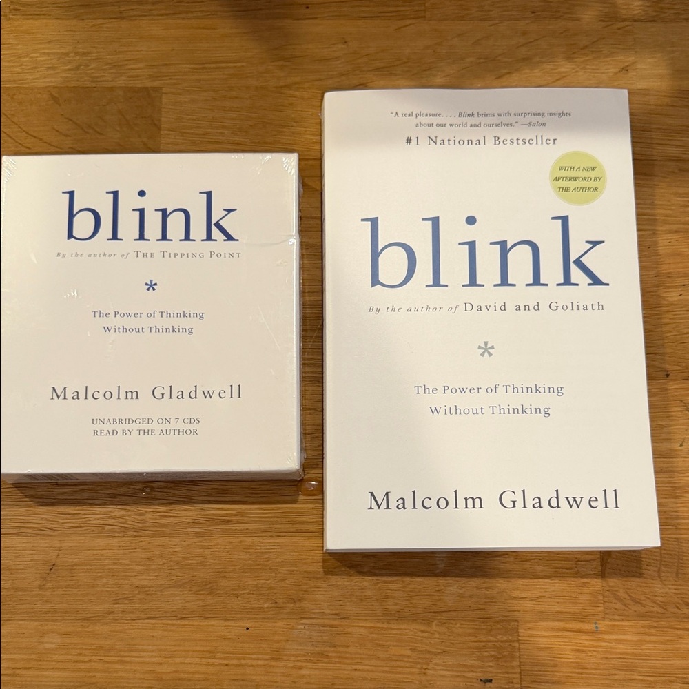 Blink by Malcolm Gladwell Book Set- Book and Audio